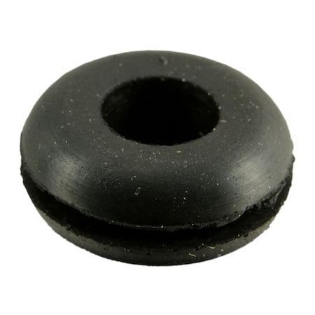Midwest Fastener 1/4" x 9/16" x 1/16" Black Rubber Grommets 20PK 64362